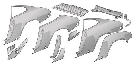 porsche 911 sheet metal|porsche 911 rear body panels.